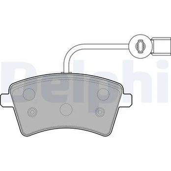 DELPHI LP2504 Brake pad set