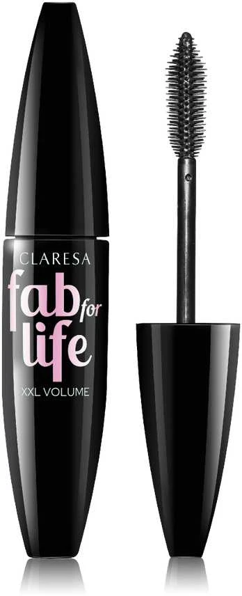 Blakstienų tušas Claresa Fab For Life 01 Deep Black, 12 ml