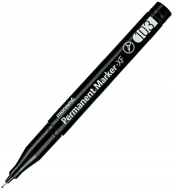Monami Xf103 permanentinis markeris, 0.5mm, juodas