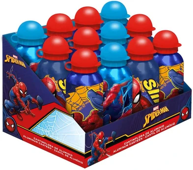 Kids Licensing Marvel Spiderman assorted aliminum canteen 500ml