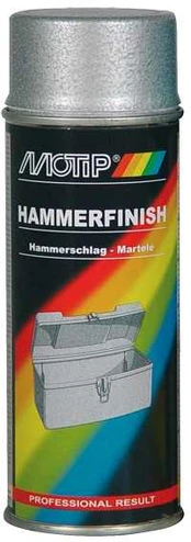 Motip Hammerlak spray sølv 400ml.
