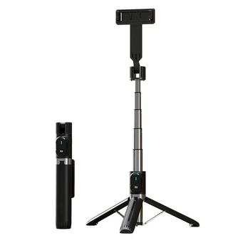 Oem Selfie Stick - with detachable bluetooth remote control and tripod - P90 Juodas