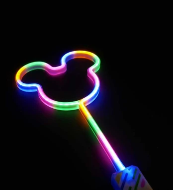 LED neoninė lazdelė su meškučio formos galva