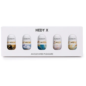 Svakom - Hedy X Masturbator 5-pack Mixed Textures masturbatorius kiaušinėlis