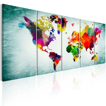 Artgeist Paveikslas - World Map: Green Vignette