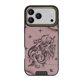 Virgo - iPhone 17 Pro Max Case, Elite Dark (MagSafe) / Gold / Pink