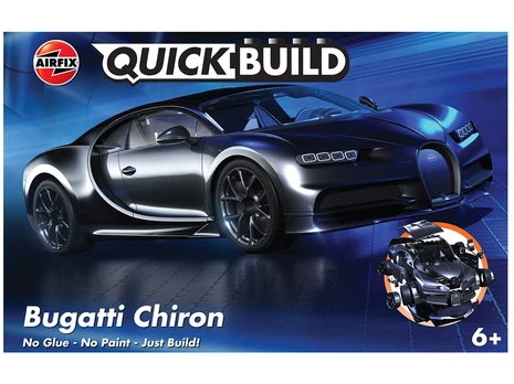 Airfix - QUICKBUILD Bugatti Chiron - Juodas, J6025