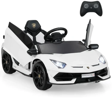 Promotion Lamborghini 12V Elektrinis Vaikiškas Automobilis Baltas