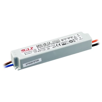 GLP maitinimo šaltinis 12V 18W IP67 (GPV-18-12)