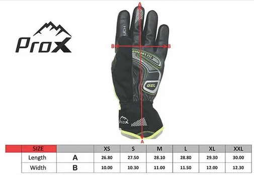 Pirštinės Prox Performance Pro Long Gel juodas-lime-XL