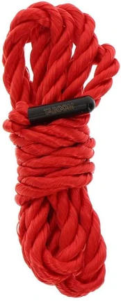 Taboom Bondage Rope 1.5 meter 7 mm Raudona