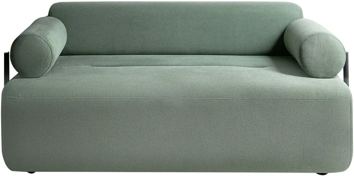 Beliani Dvivietė sofa ELVA šviesiai žalia