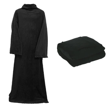 Verk Group Large warm fleece reading blanket with sleeves