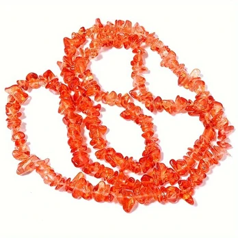 Karoliukai, Orange (about 220 Pieces)