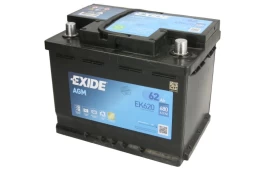 Starting battery 62Ah 680A R+ AGM kaina