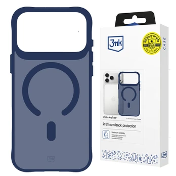 Dėklas 3Mk Protection 3mk Smoke MagCase for iPhone 17 Pro - Mėlyna-Translucent