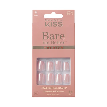 KISS Bare-But-Better Premium Gel Nails 30 pcs Moterims