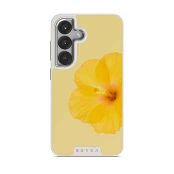 Hibiscus - Samsung Galaxy S25 Case, Elite Light (Magnetic) / Silver