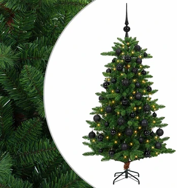 Dirbtinė Kalėdų eglutė su burbulais 120 cm 150 LED Šilta balta