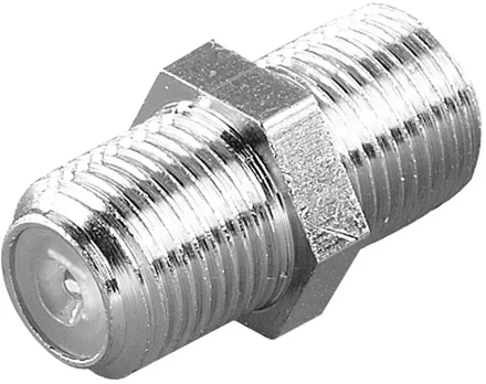 Vivanco cable connector F double socket 2pcs