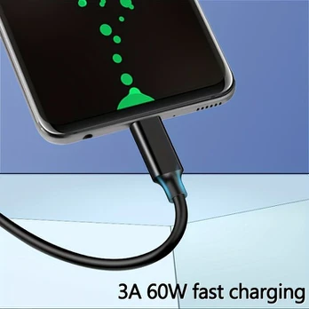 USB A į USB C laidas greitam įkrovimui, 1m/3.3 Feet