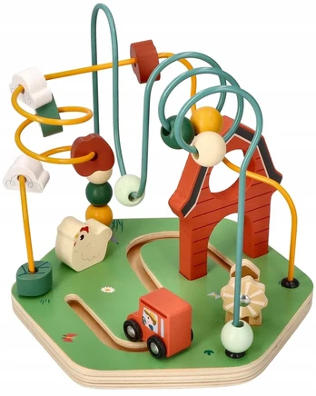 Medinis labirintas Adam Toys, 14 detalių