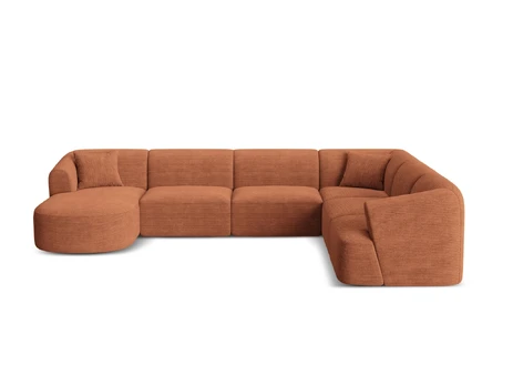 Modular Panoramic Right Corner Sofa, "Campi", 7 Seats, 330x255x70 Made in Europe