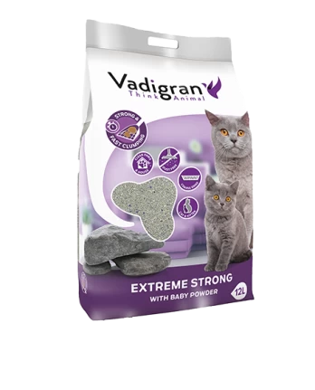 Vadigran Extreme Strong bentonitinis kraikas katėms, 12 kg