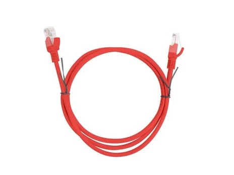 PATCHCORD KAT.5E UTP 1M Raudonas FLUKE PASSED LANBERG