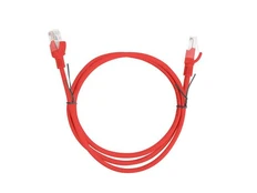 PATCHCORD KAT.5E UTP 1M Raudonas FLUKE PASSED LANBERG kaina
