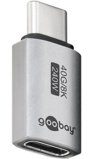 Goobay 74447 USB-C™ Adapter Straight, USB4™