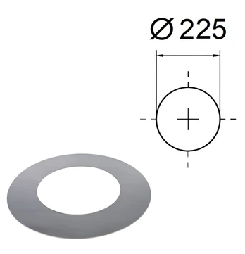 Dekoratyvinė apvali uždarymo plokštelė. D-225 mm.
