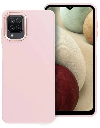 Dėklas Oem FRAME Case for SAMSUNG A12 powder pink