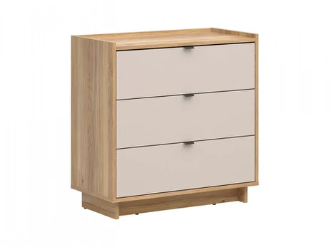 Komoda Dalva, 84.4x42x85 cm, ruda/smėlio spalvos