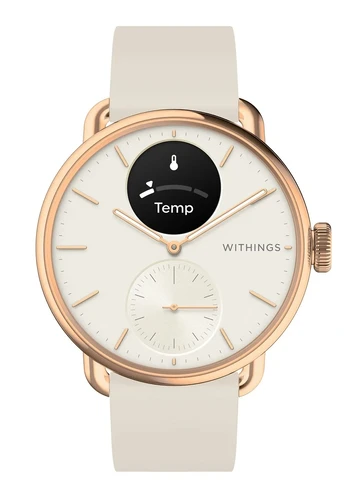 Withings Scanwatch 2 -älykello, 38 mm, ruusukulta