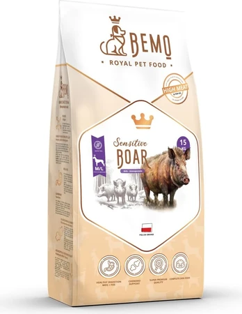 Bemo Maistas sausas Sensitive Boar - dzik medium/large 15kg