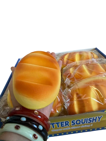 Squishy duona bandelė minkomas antistresinis žaislas