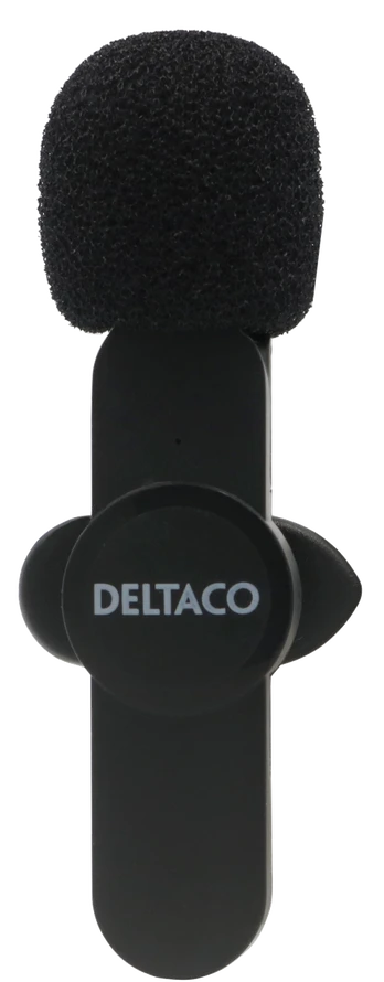 Belaidis vlogging mikrofonas DELTACO USB-C/Lightning, 1-pack / VLOG-100