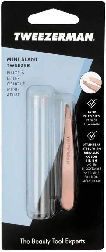 Tweezerman - Mini Slant Tweezer - Rose Gold