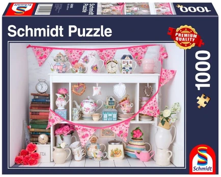 Dėlionė Schmidt Tea Time 111098, 69.3 cm x 49.3 cm, 1000 dal.