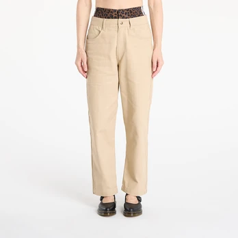 adidas Firebird Utility Pants Stone Khaki/ Bliss Lilac/ White - Dydis 30 (JX8760 Kelnės)