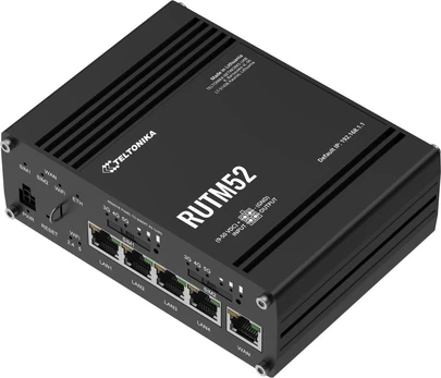 5G modemas Teltonika RUTM52, juoda