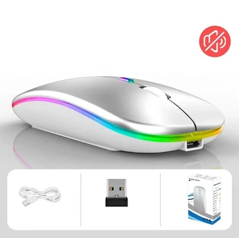 Belaidė RGB pelė, sidabrinė