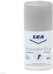 Rutulinis antiperspirantas vyrams lea men invisible dermo protection, 50 ml kaina