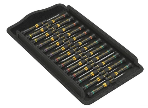 Screwdriver set for electronic applications, 25 pieces, Wera