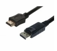 Helos prijungimo laidas, DisplayPort kištukas/HDMI kištukas, BASIC, 10,0m, juodas