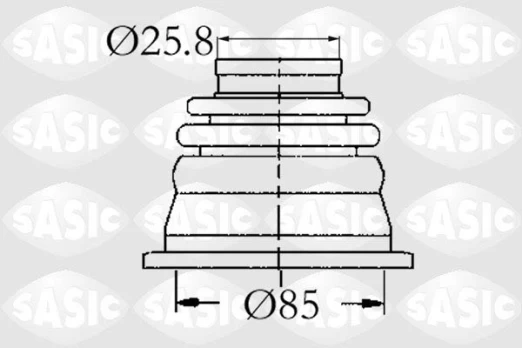 SASIC SAS4003408 CV boot kit