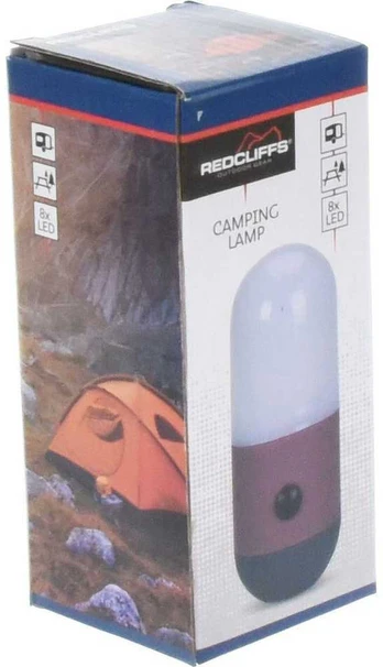 TORCH LAMP CAMPING 2IN1 LED Raudonas REDCLIFFS