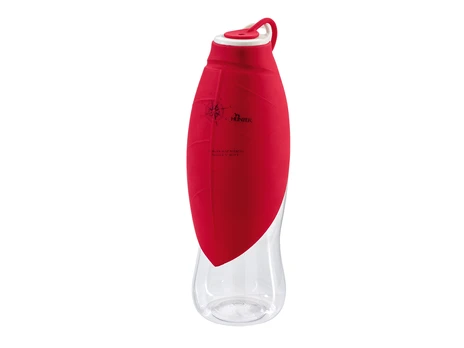 Hunter List Red 550 ml Silikoninis buteliukas su dubenėliu šunims