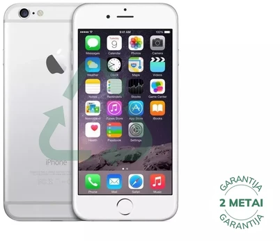 Apple iPhone 6 Plus Sidabrinis 128GB (būklė kaip naujas)